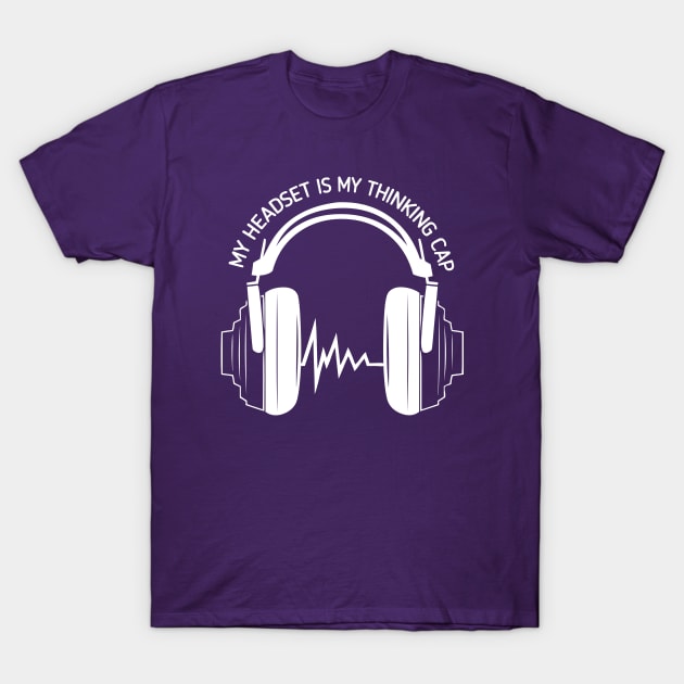Wired for Brilliance: My Headset, My Thinking Catalyst T-Shirt by Salaar Design Hub